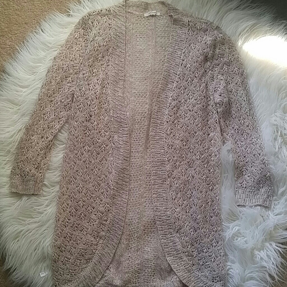Light long  taupe cardigan
